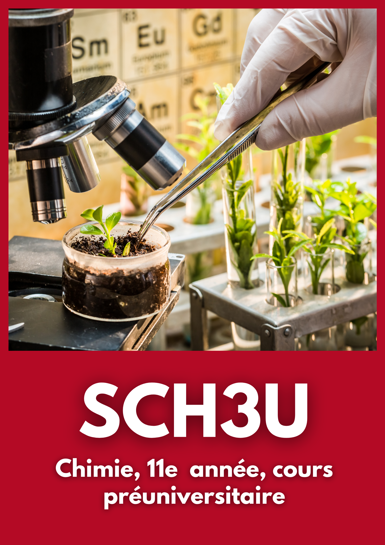 Chimie, 11e  année, cours préuniversitaire, SCH3U